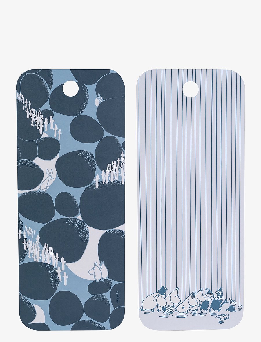 Muurla - Moomin Chop&Serve board Hattifatteners Island - blue - 0