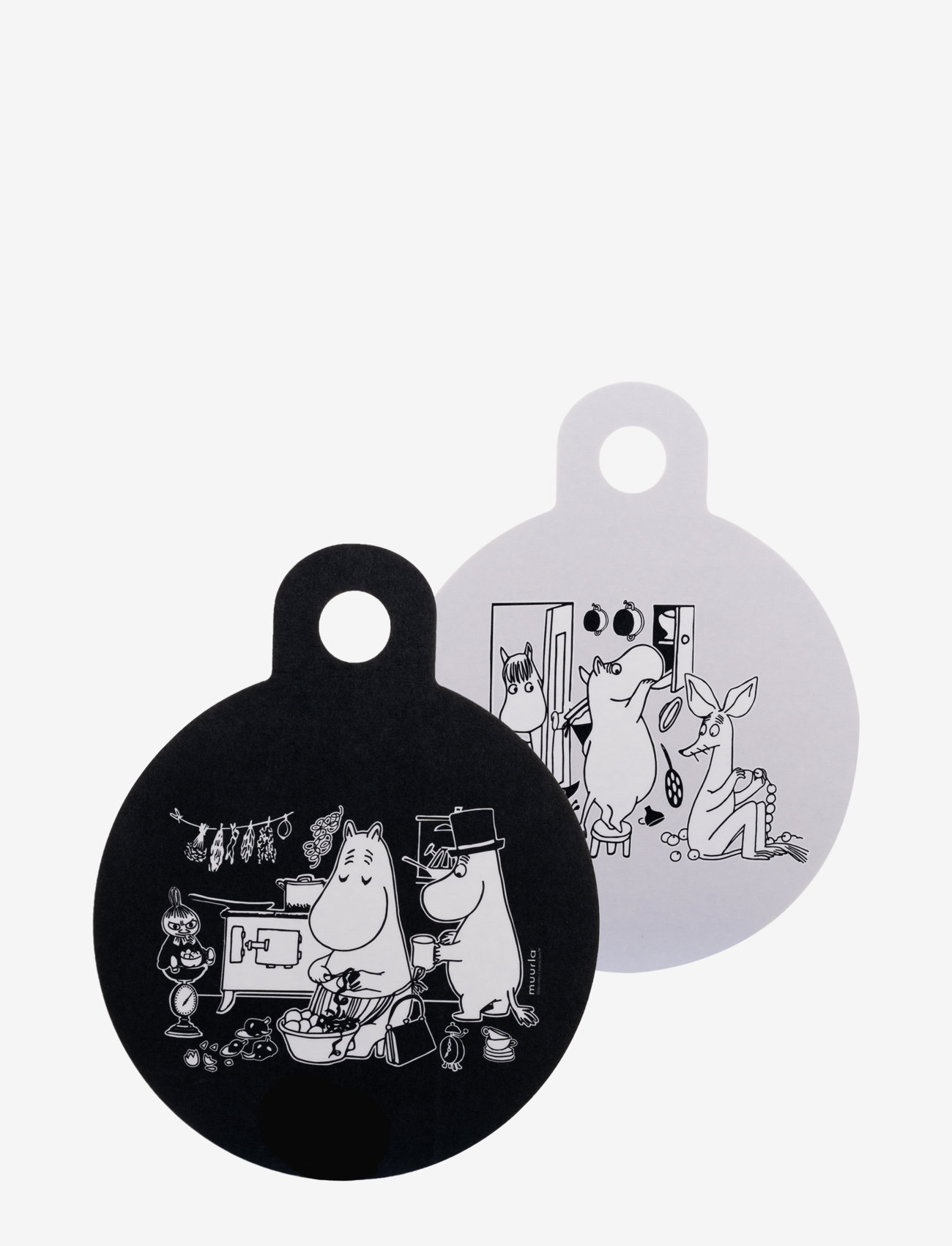 Muurla - Moomin Chop&Serve board In the Kitchen - black - 0