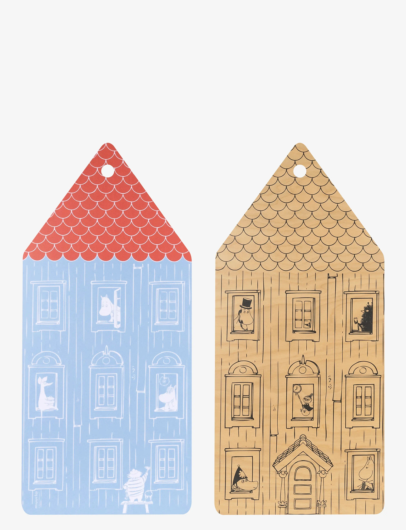 Muurla - Moomin Chop&Serve board Moominhouse - blue - 0