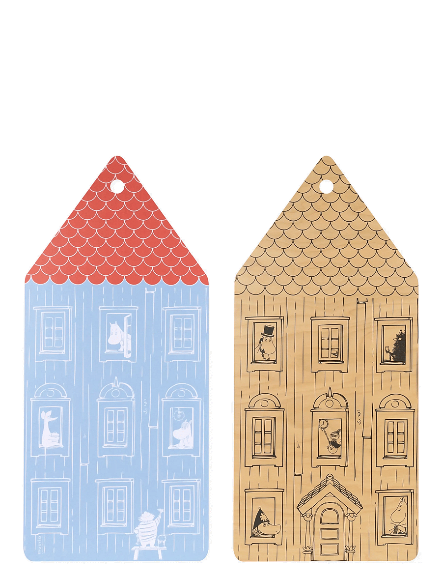 Muurla - Moomin Chop&Serve board Moominhouse - blue - 0