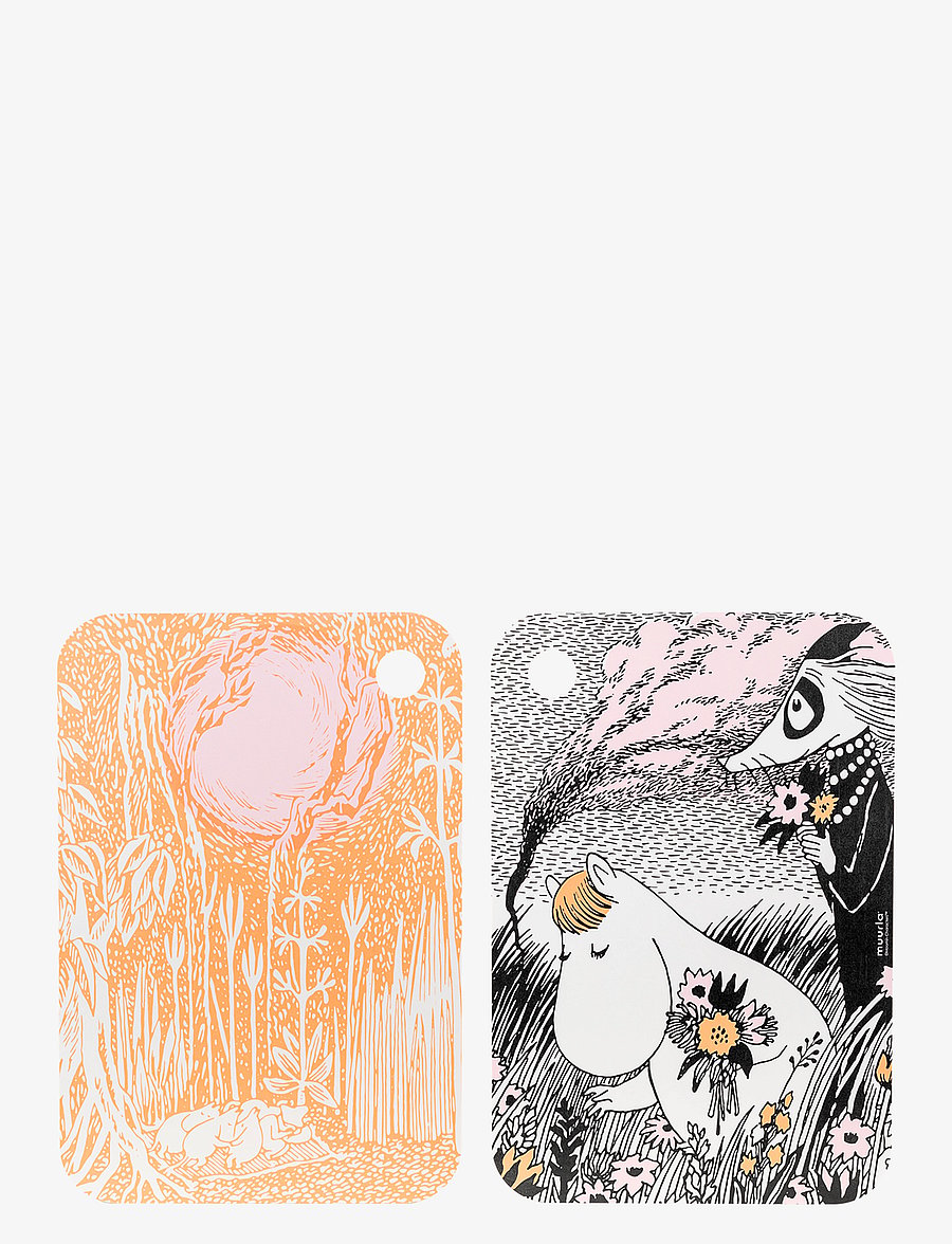 Muurla - Moomin Chop&Serve board Summer Night - lõikelauad - orange - 1