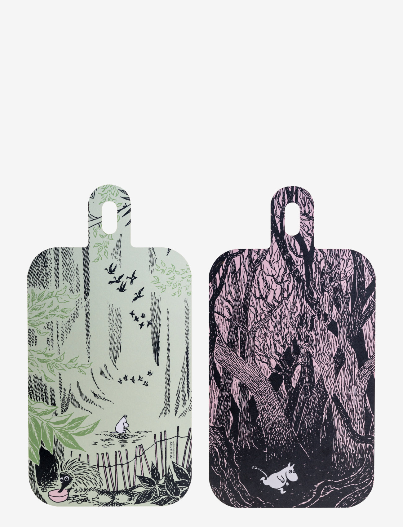 Muurla - Moomin Chop&Serve board In the wild - green - 0