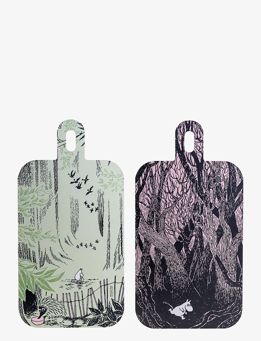 Muurla - Moomin Chop&Serve board In the wild - green - 0