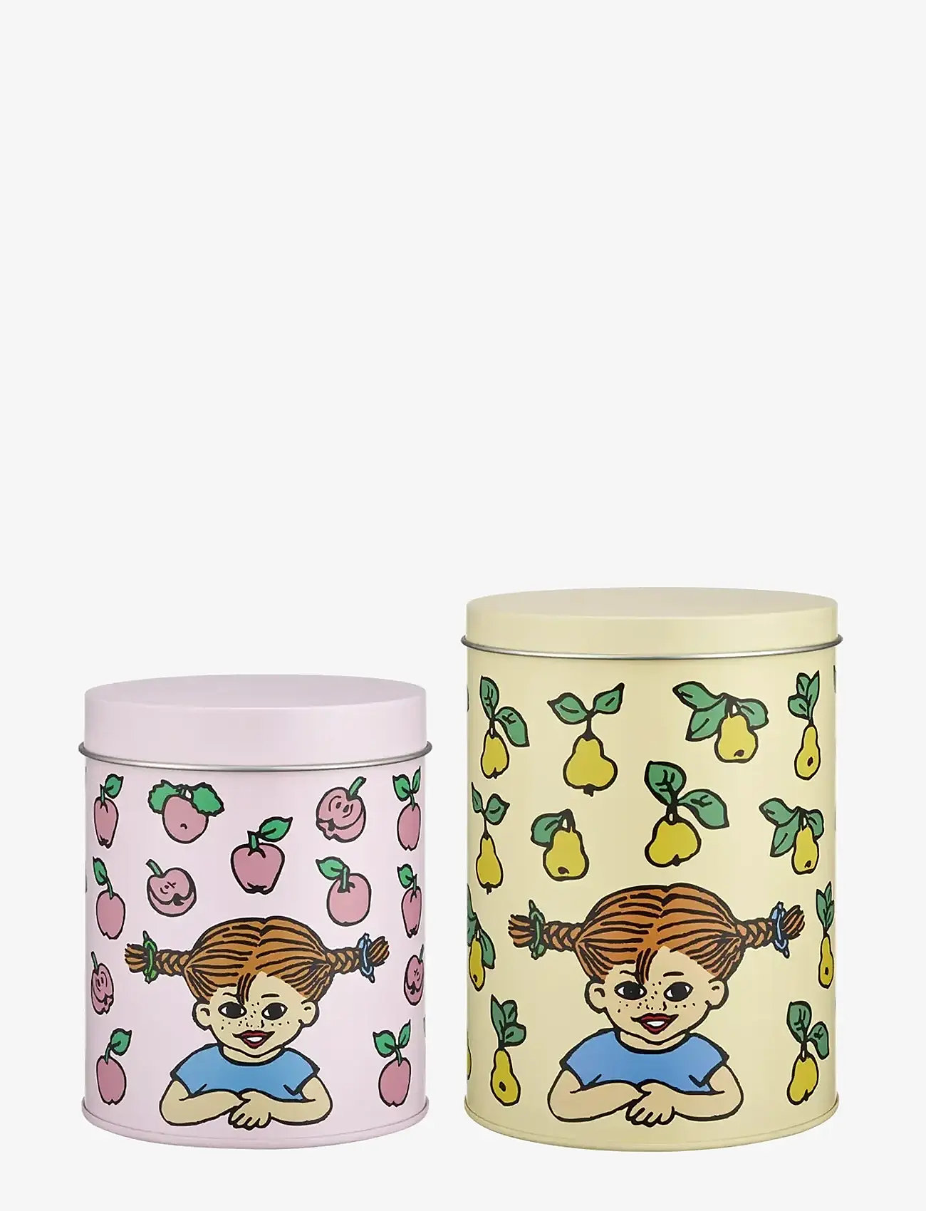 Muurla - Pippi tin jar set of 2 Fruits - backen - yellow/pink - 0