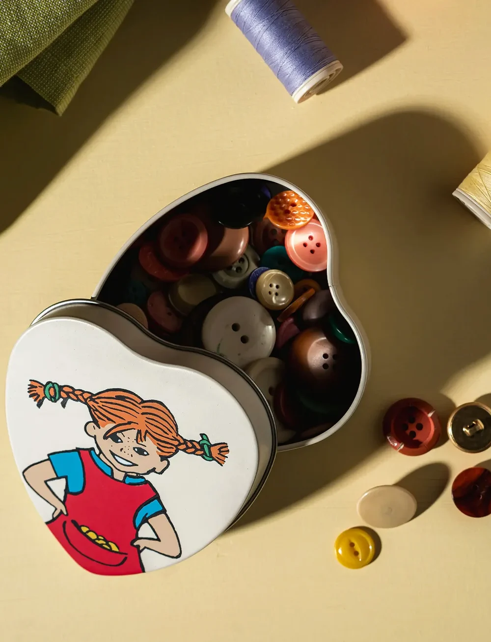 Muurla - Pippi tin box BE MORE PIPPI 10cm - bagning - beige - 4