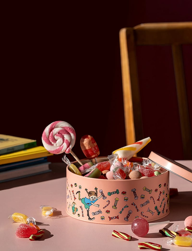 Muurla - Pippi tin jar Candy 15cm - backen - pink - 0