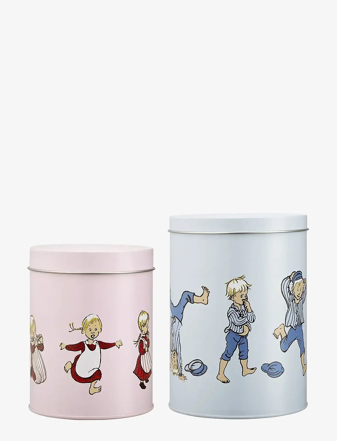Muurla - Emil tin jar set of 2 Emil and Ida - kepimo - blue/pink - 1