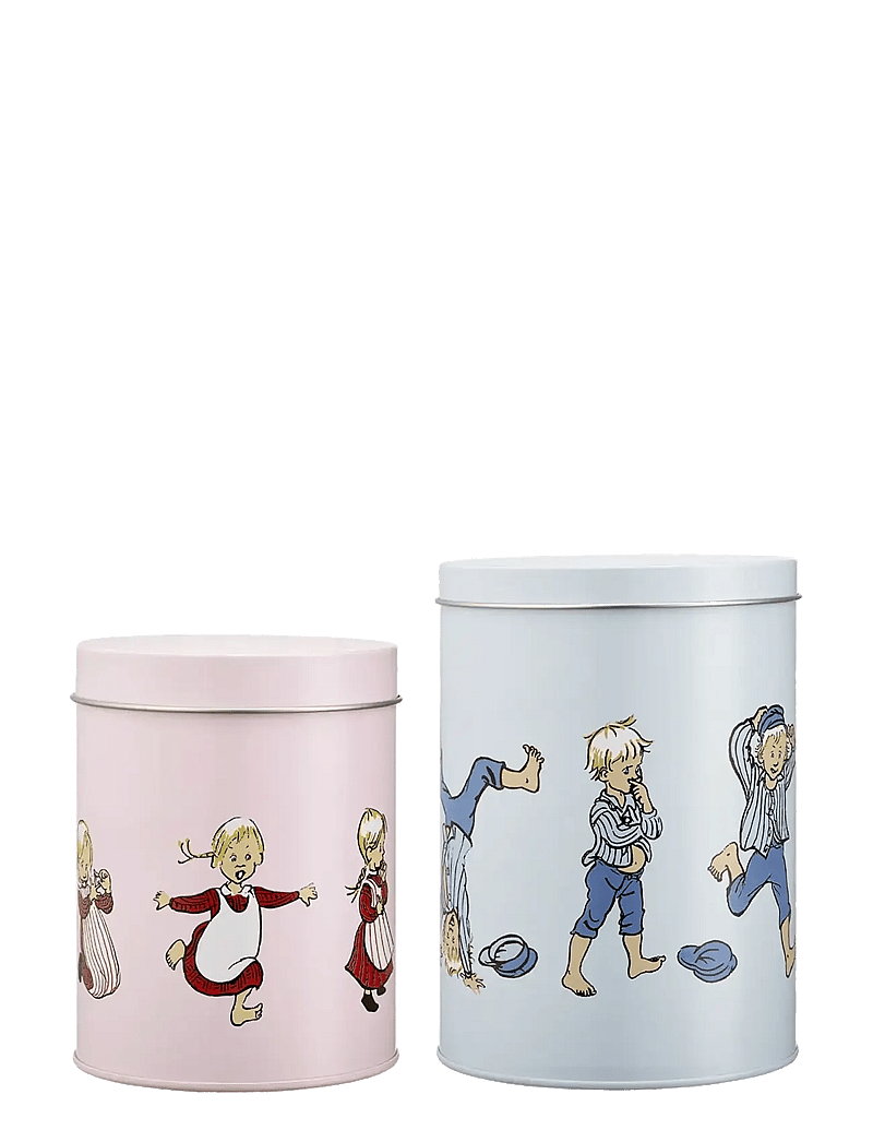 Muurla - Emil tin jar set of 2 Emil and Ida - küpsetamine - blue/pink - 1