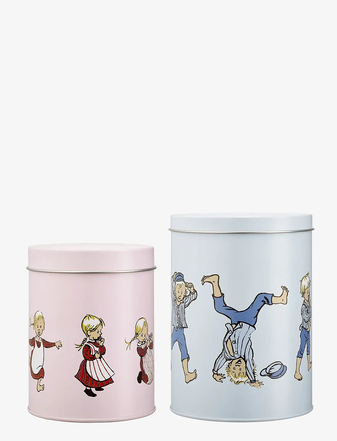 Muurla - Emil tin jar set of 2 Emil and Ida - kepimo - blue/pink - 2