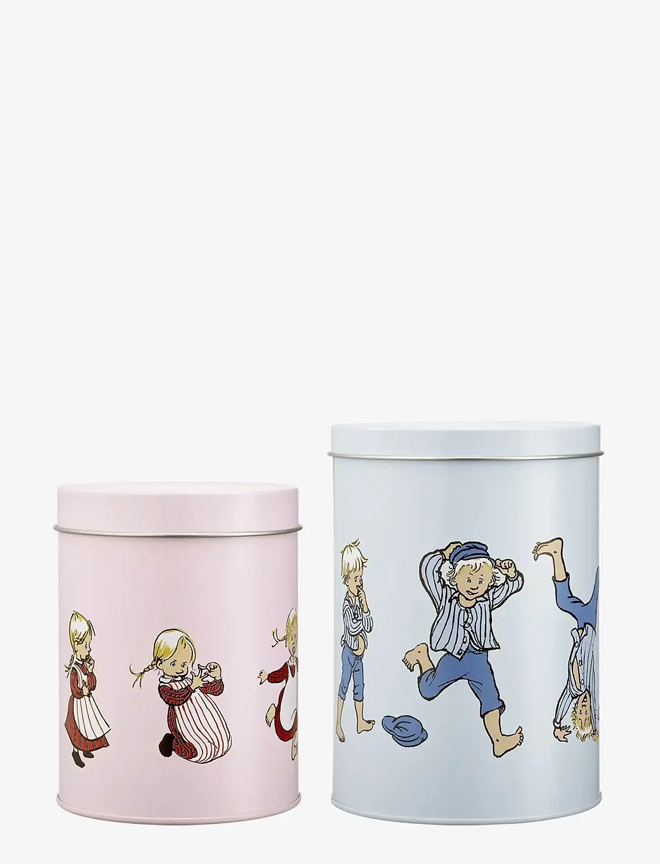 Muurla - Emil tin jar set of 2 Emil and Ida - kepimo - blue/pink - 3