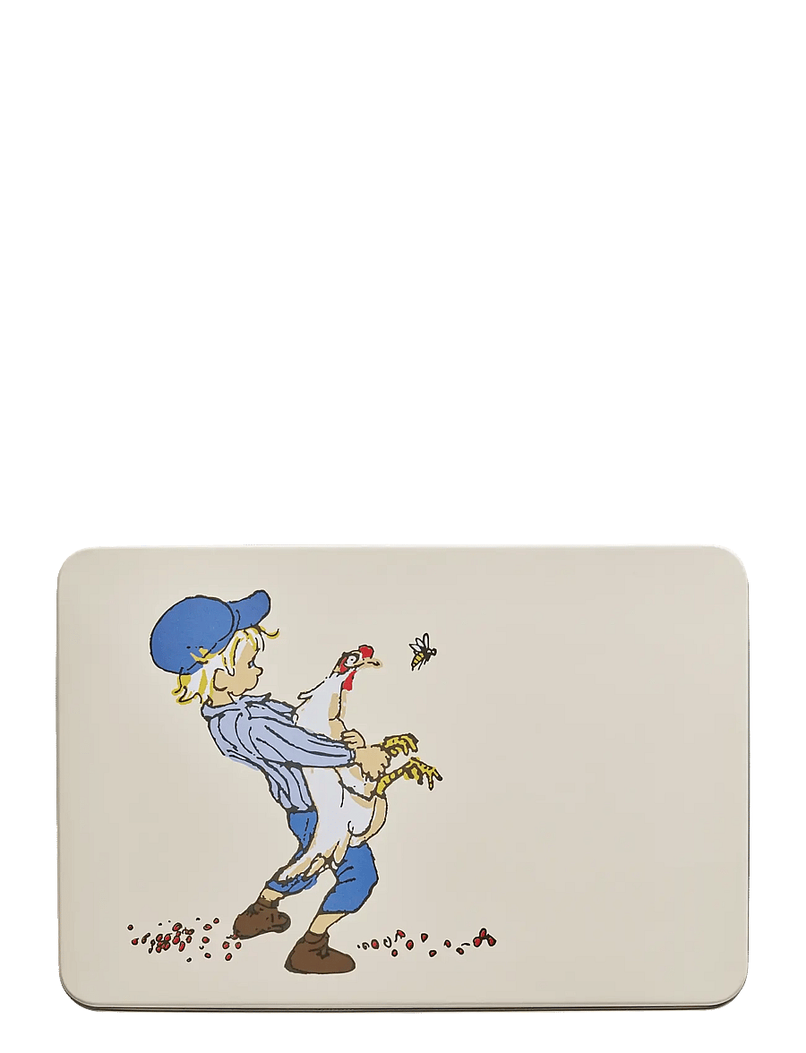 Muurla - Emil tin box Cluck Cluck 18x12x6cm - aufbewahrungsboxen - beige - 1