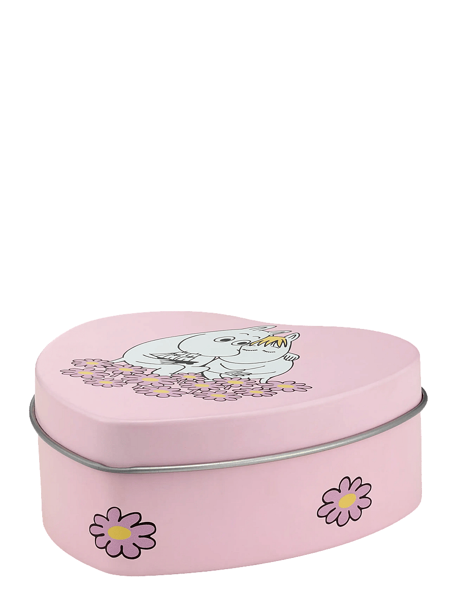 Muurla - Moomin heart shaped tin jar Together 10x10cm - aufbewahrungsboxen - pink - 2
