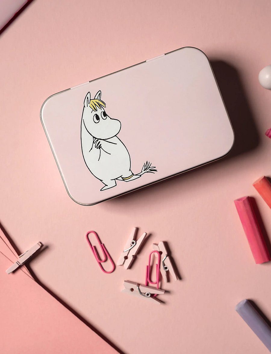 Muurla - Moomin tin box Snorkmaiden 10x6,5cm - pink - 0