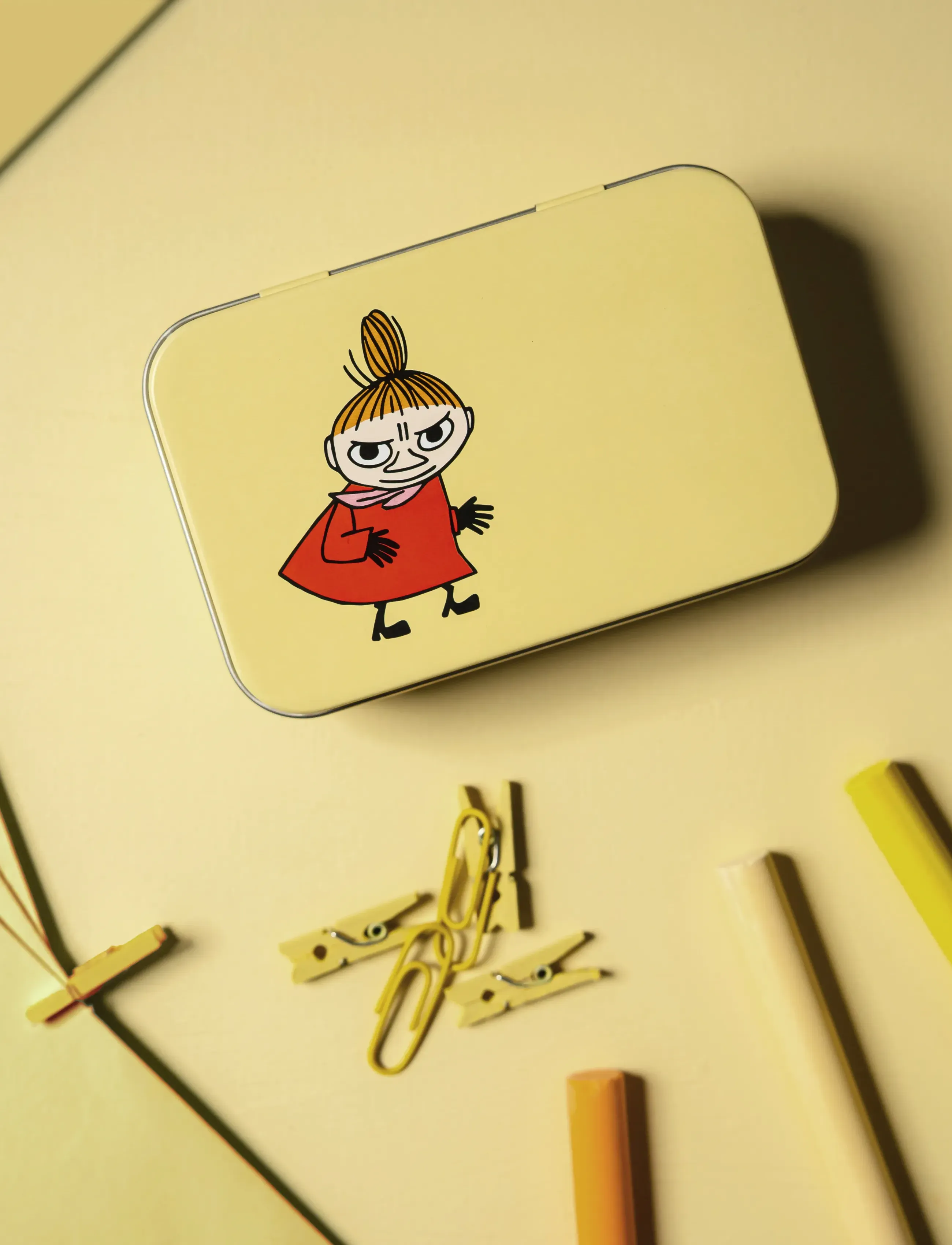 Muurla Mumin Dåse Little My 10X6,5cm, 10X6.5X3 cm, Yellow, Opbevaring > Minibokse, Unisex
