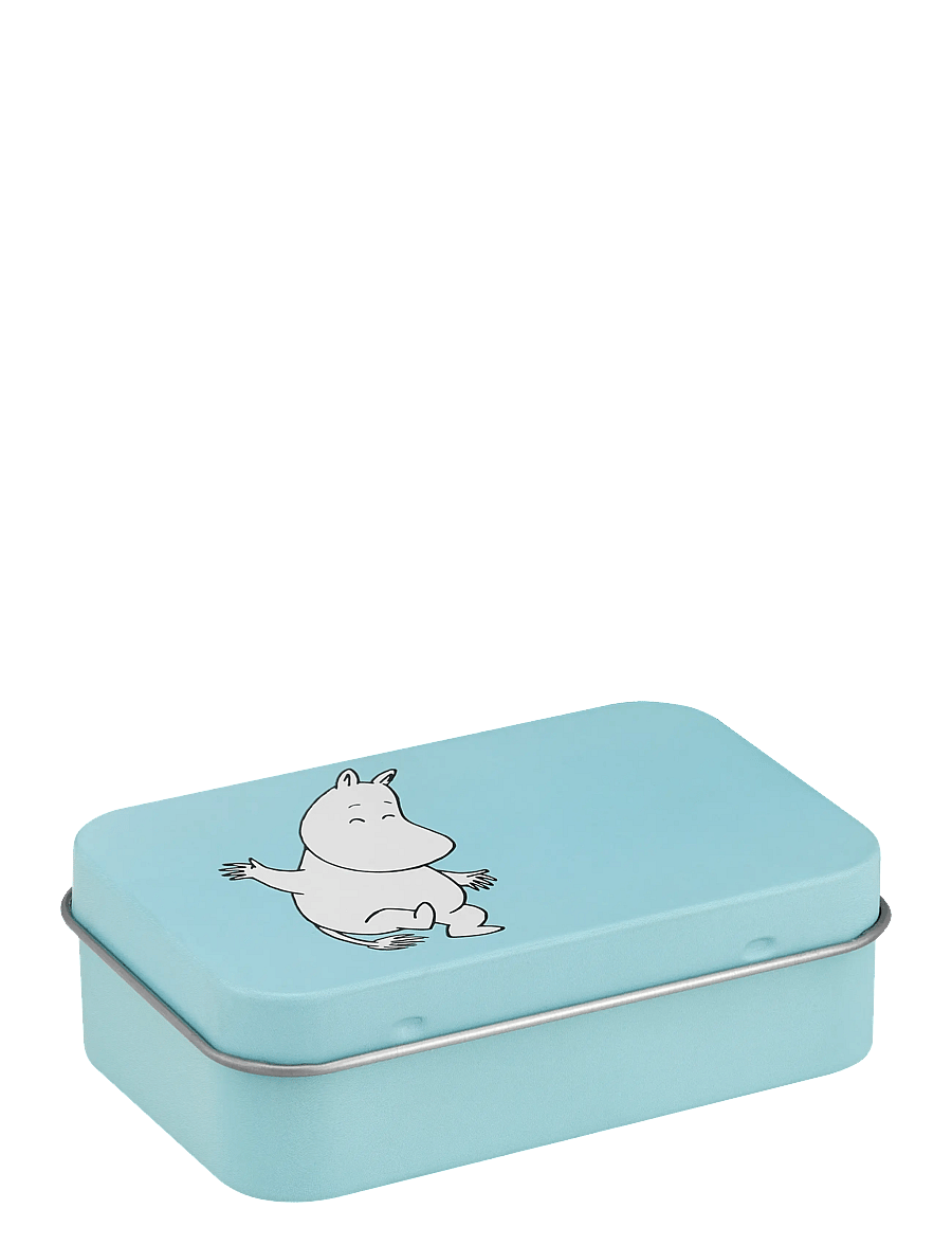 Muurla - Moomin tin box Moomintroll 10x6,5cm - aufbewahrungsboxen - blue - 1