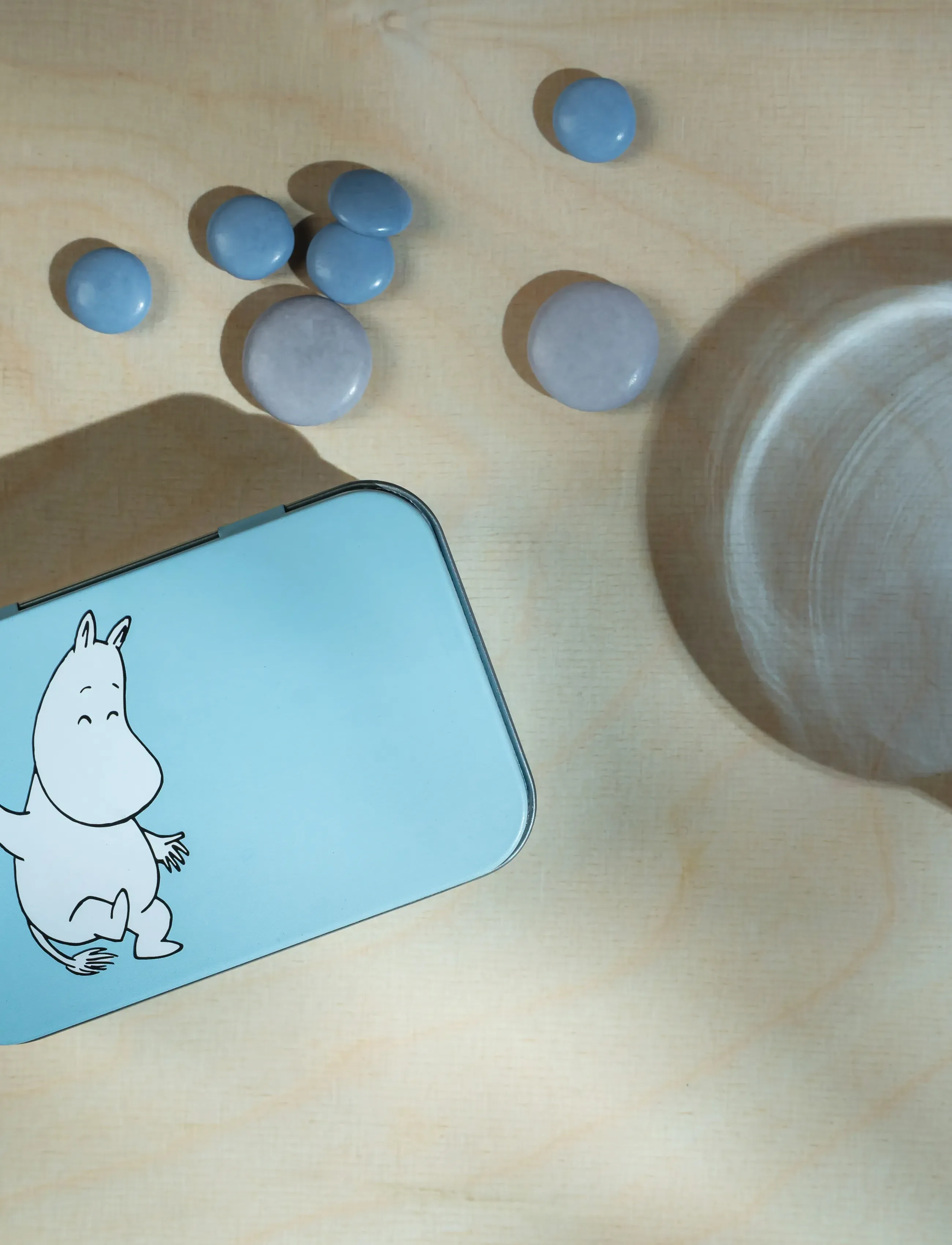 Muurla - Moomin tin box Moomintroll 10x6,5cm - blue - 3