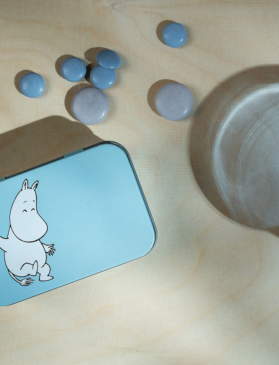Muurla - Moomin tin box Moomintroll 10x6,5cm - aufbewahrungsboxen - blue - 3