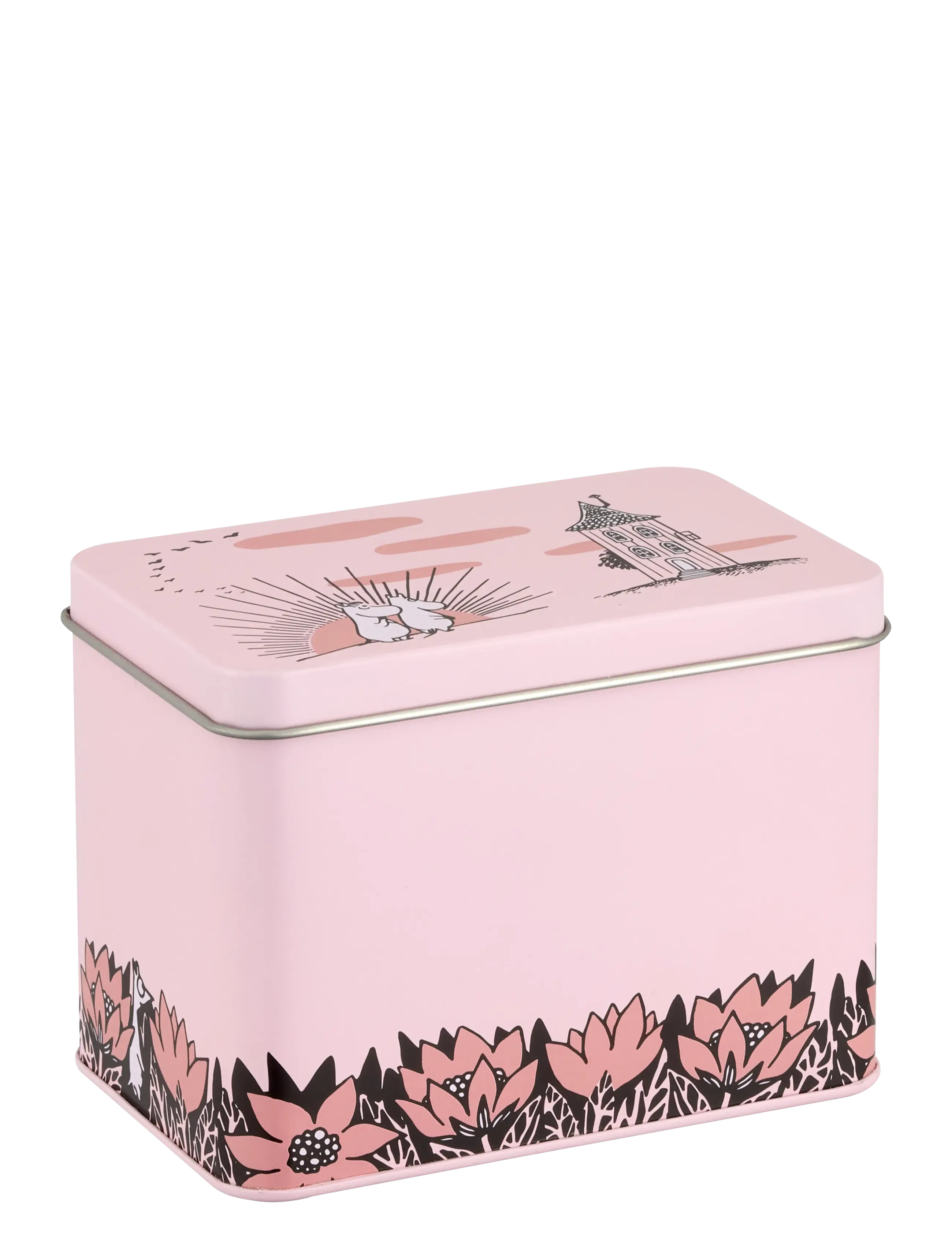 Muurla Moomin tin jar Friendship 12x8x9cm - Mumins - PINK / pink/rose