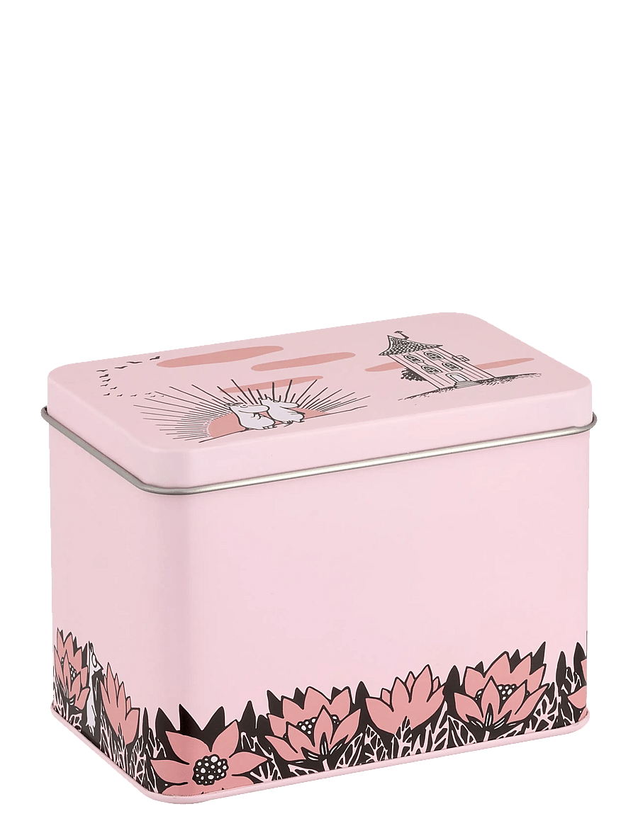 Muurla - Moomin tin jar Friendship 12x8x9cm - aufbewahrungsboxen - pink - 1
