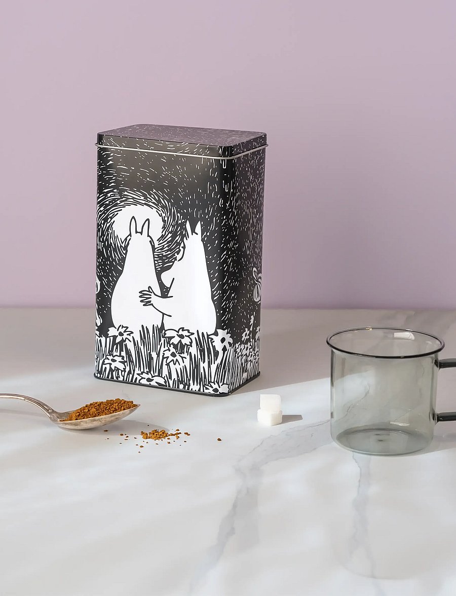 Muurla - Moomin coffee tin jar Friendship 20cm - vorratsgläser - black - 0