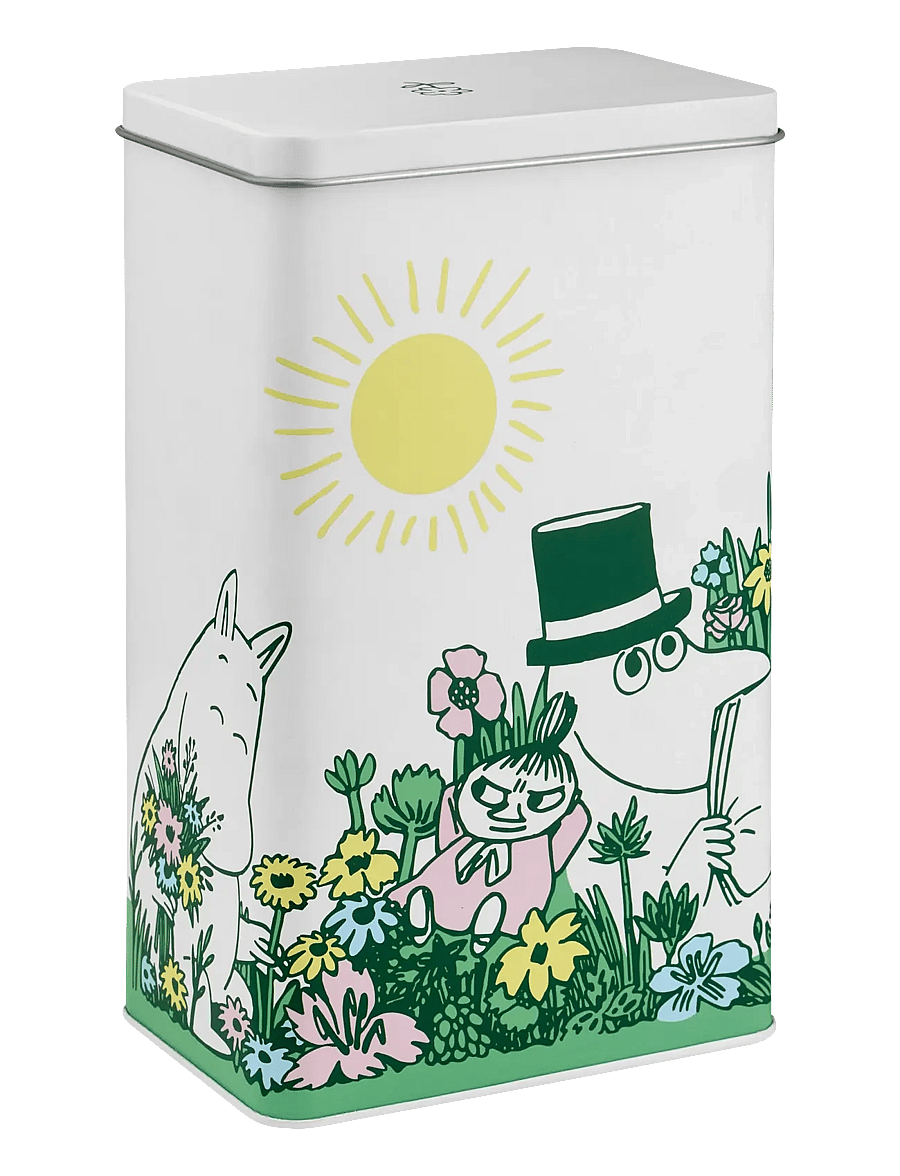 Muurla - Moomin coffee tin jar In the Garden - lebensmittellagerung - white - 1