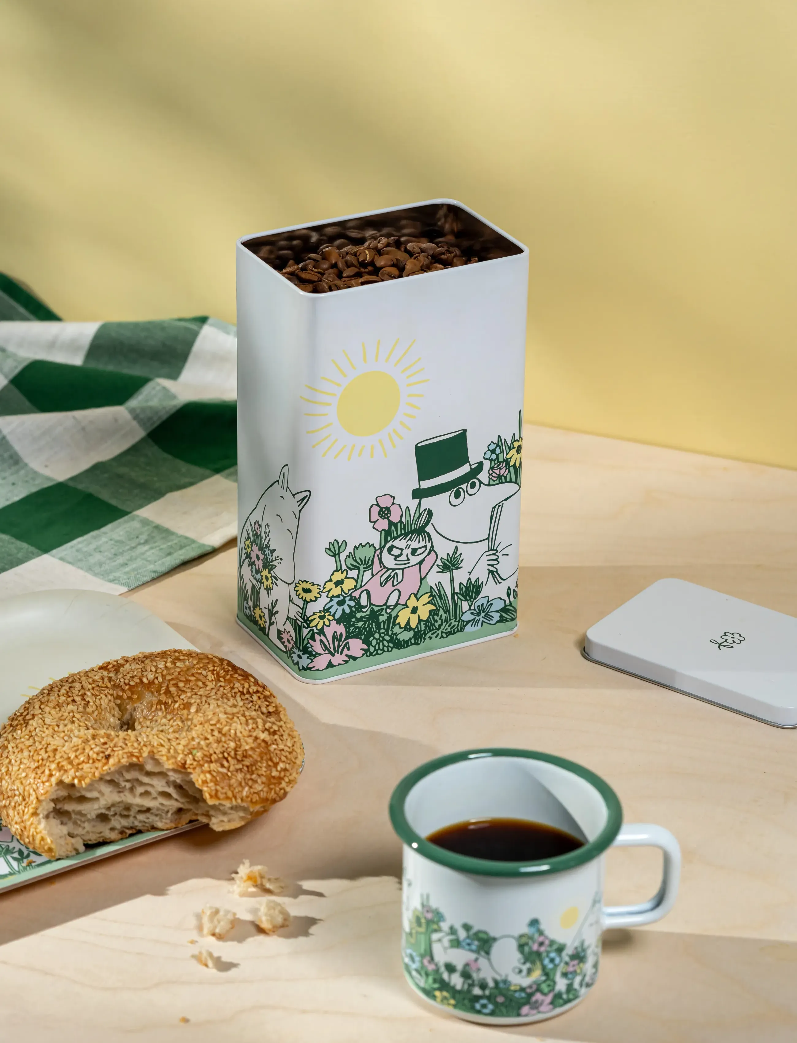 Muurla - Mumin-kaffedåse i haven - mad opbevaring - white - 3