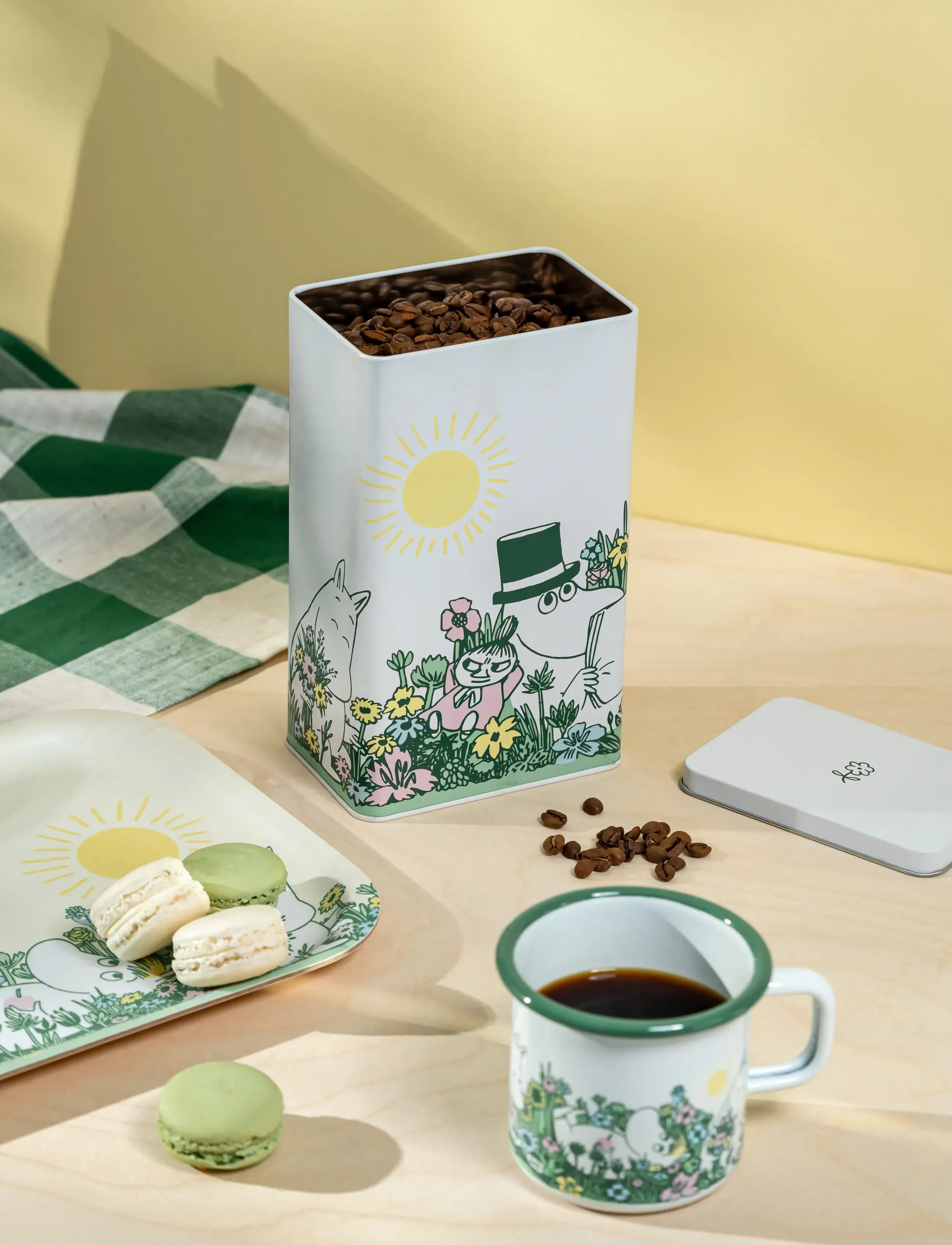 Muurla - Mumin-kaffedåse i haven - mad opbevaring - white - 4