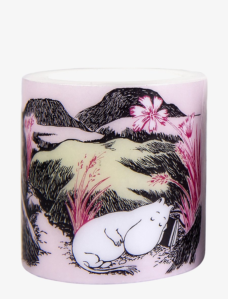 Muurla - Moomin candle 8cm Nap at the Meadow - white - 0