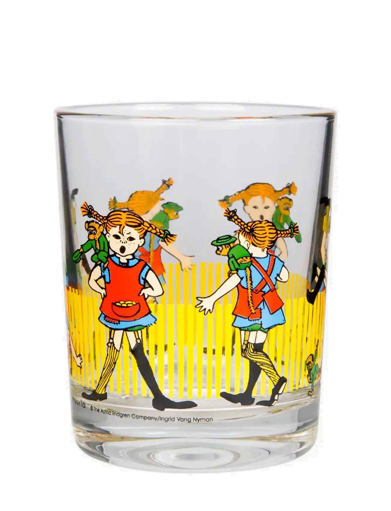 Pippi Langstrumpf - Drinking glass 2dl Pippi Longstocking - tassen & becher - clear - 1