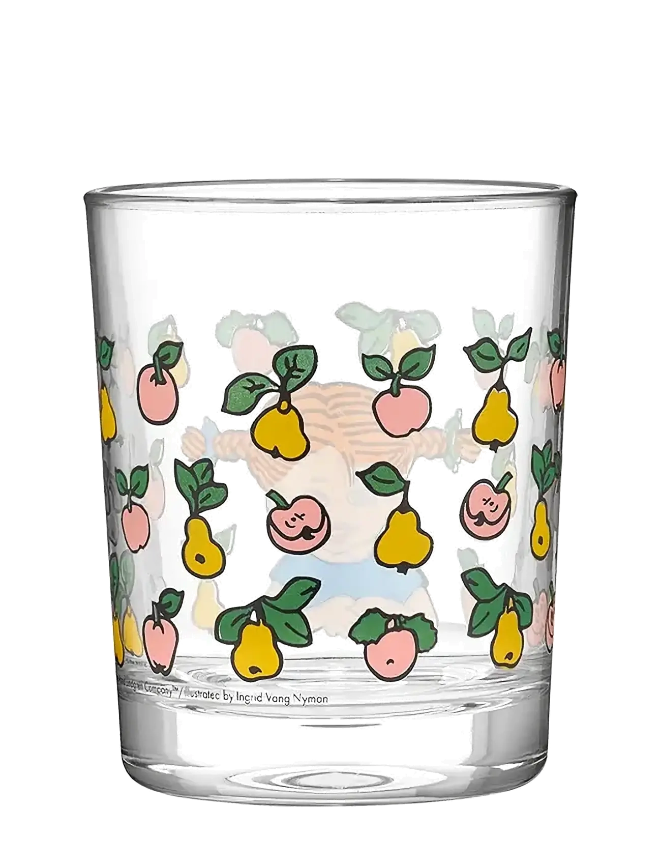 Muurla - Pippi drinking glass Fruits 2dl - drikkeglas - clear - 2