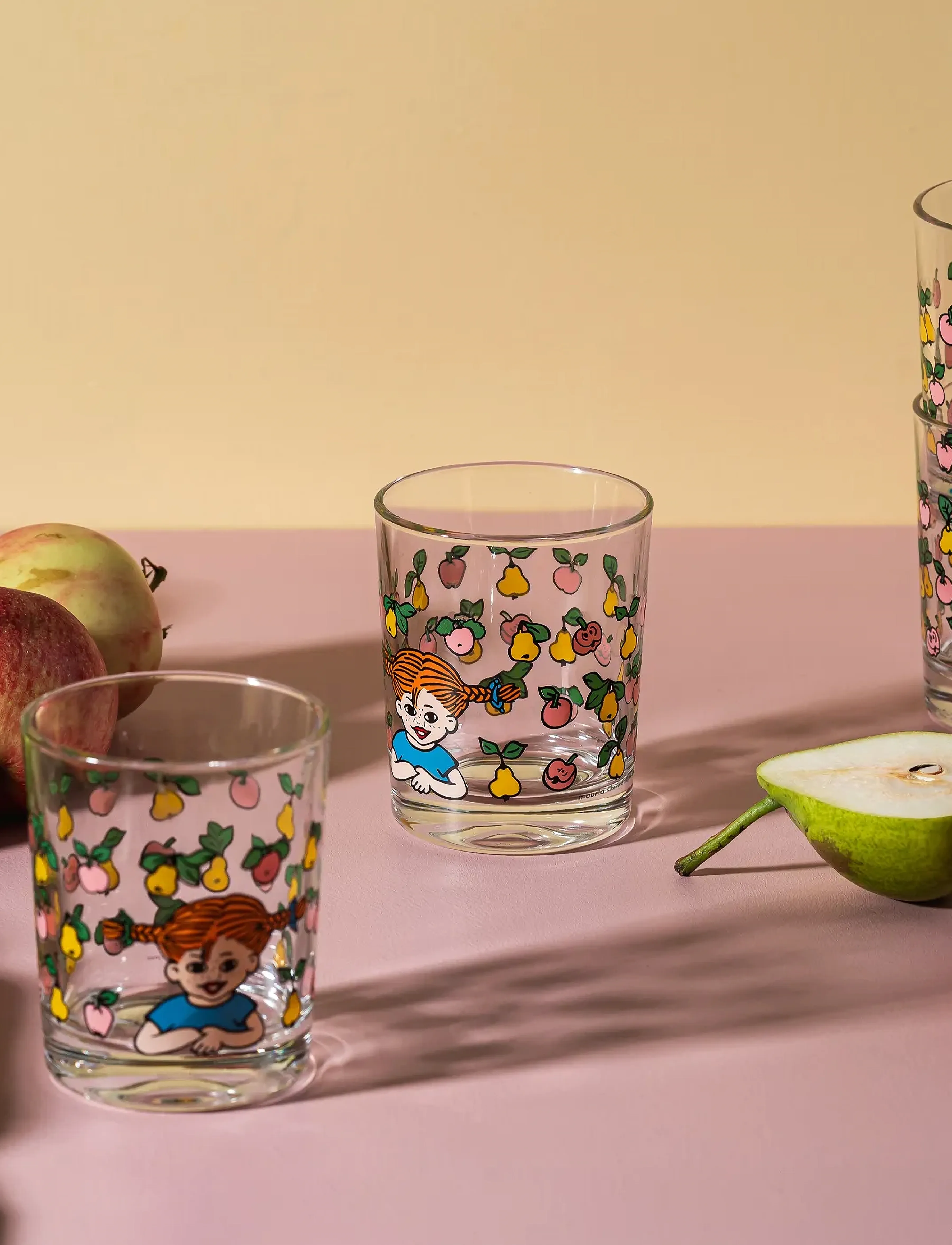 Muurla Pippi Drikkeglas Frugter 2 Dl, 20 CL, Glass, Nackt - Drinking Homeware