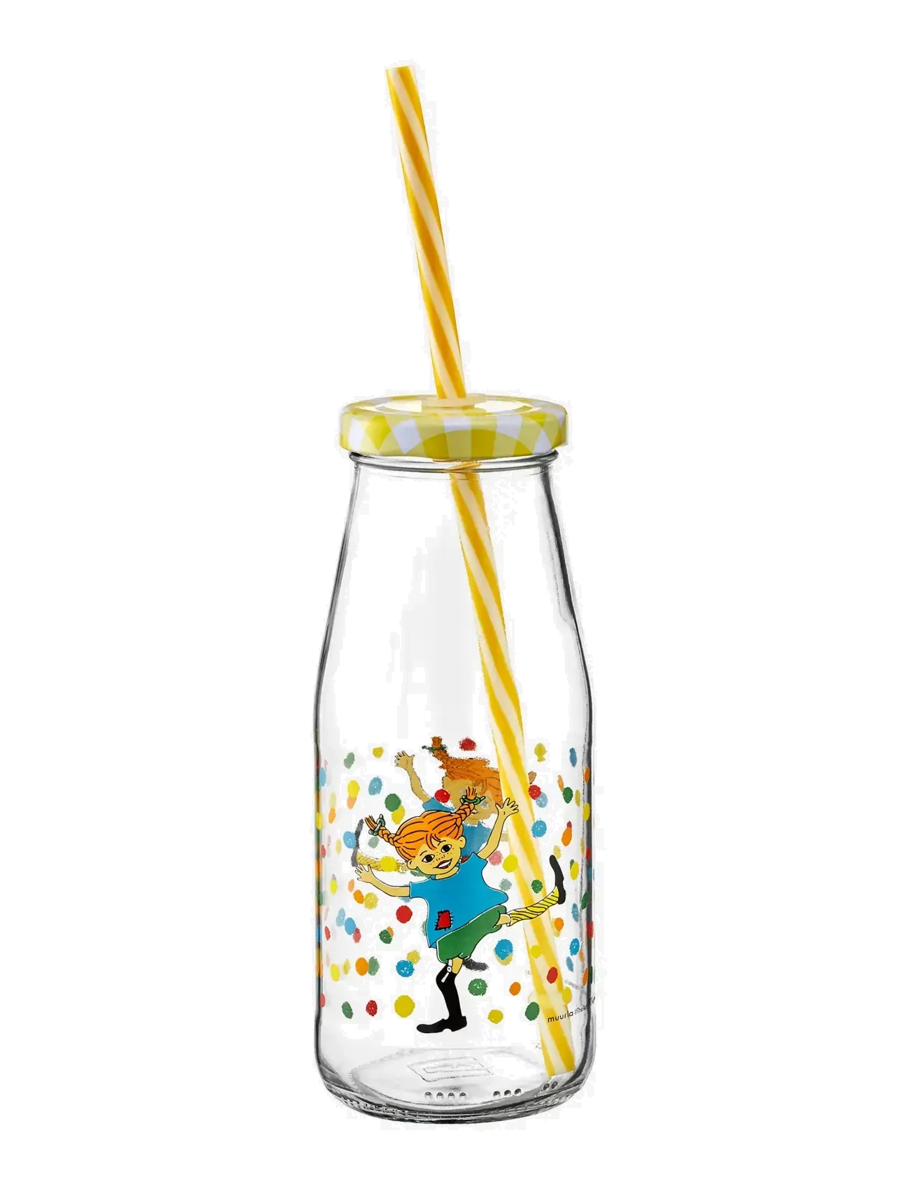 MUURLA Flaske Med Sugerør Og Låg – Hoppsansa CLEAR - 45 CL - Kinder