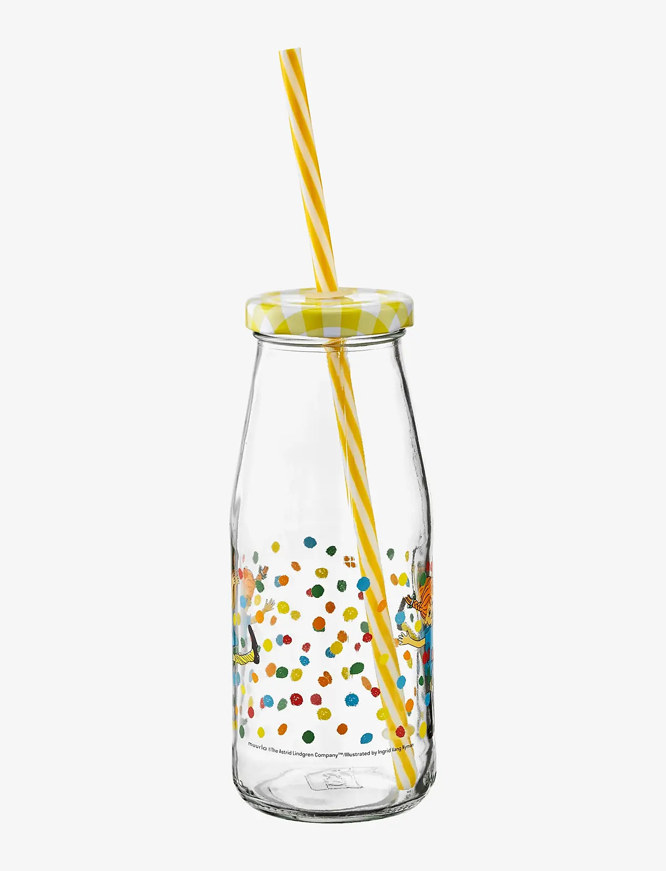 Muurla - Bottle with straw and lid Hoppsansa - die niedrigsten preise - clear - 1