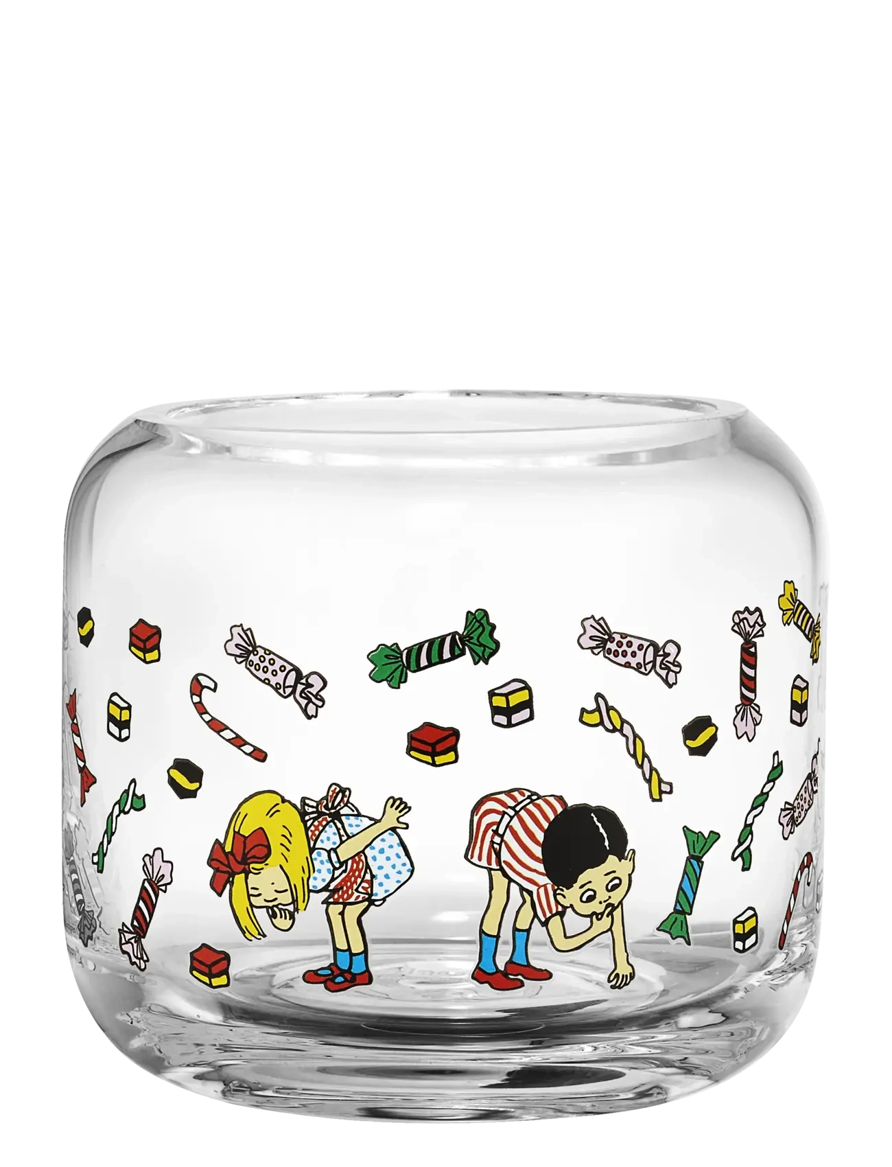 Muurla - Pippi candle holder Candy 8cm - decoratieve accessoires - clear - 2