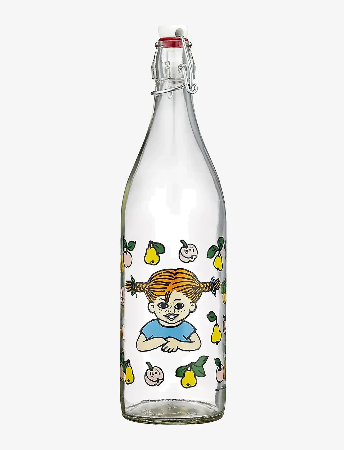 Muurla - Pippi glass bottle Fruits 1L - termosed ja veepudelid - clear - 0