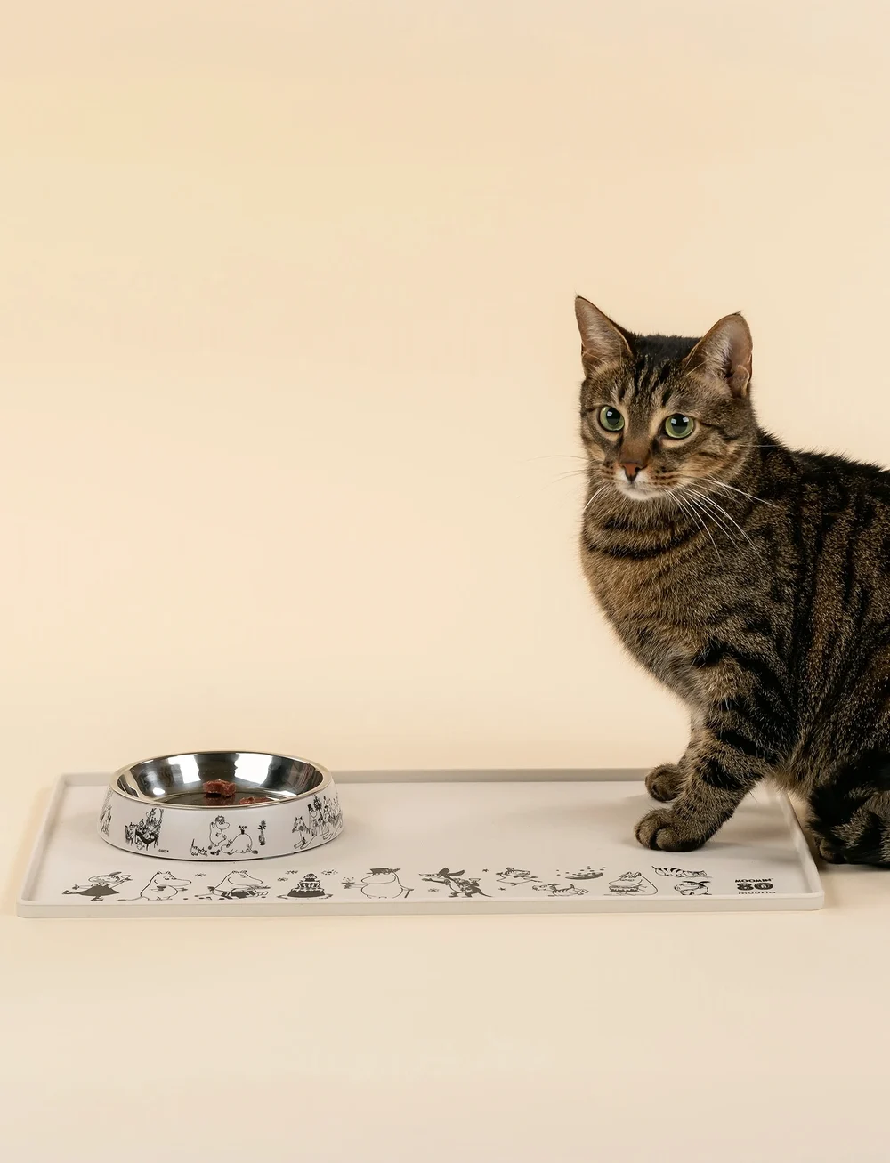 Muurla - Moomin for Pets Cat food bowl Moomin 80 - julegaver - white - 3