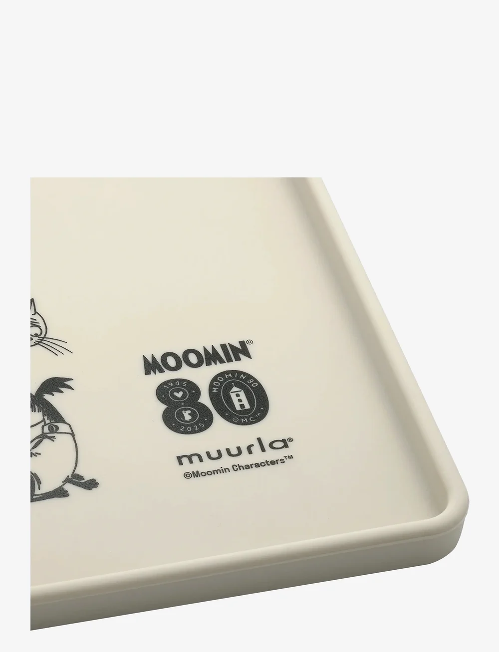 Muurla - Moomin for Pets Silicone mat Moomin 80 48x30cm - moomin 80. aastapäev - white - 1