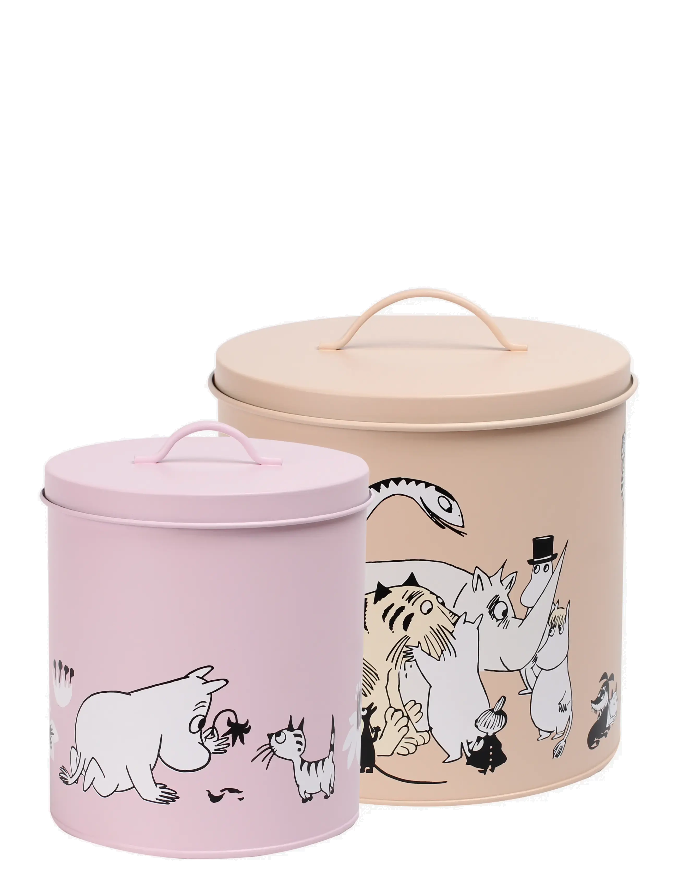 MUURLA Sæt Med 2 Blikdåser, Lyserød/Beige Pink - One Size - Kinder