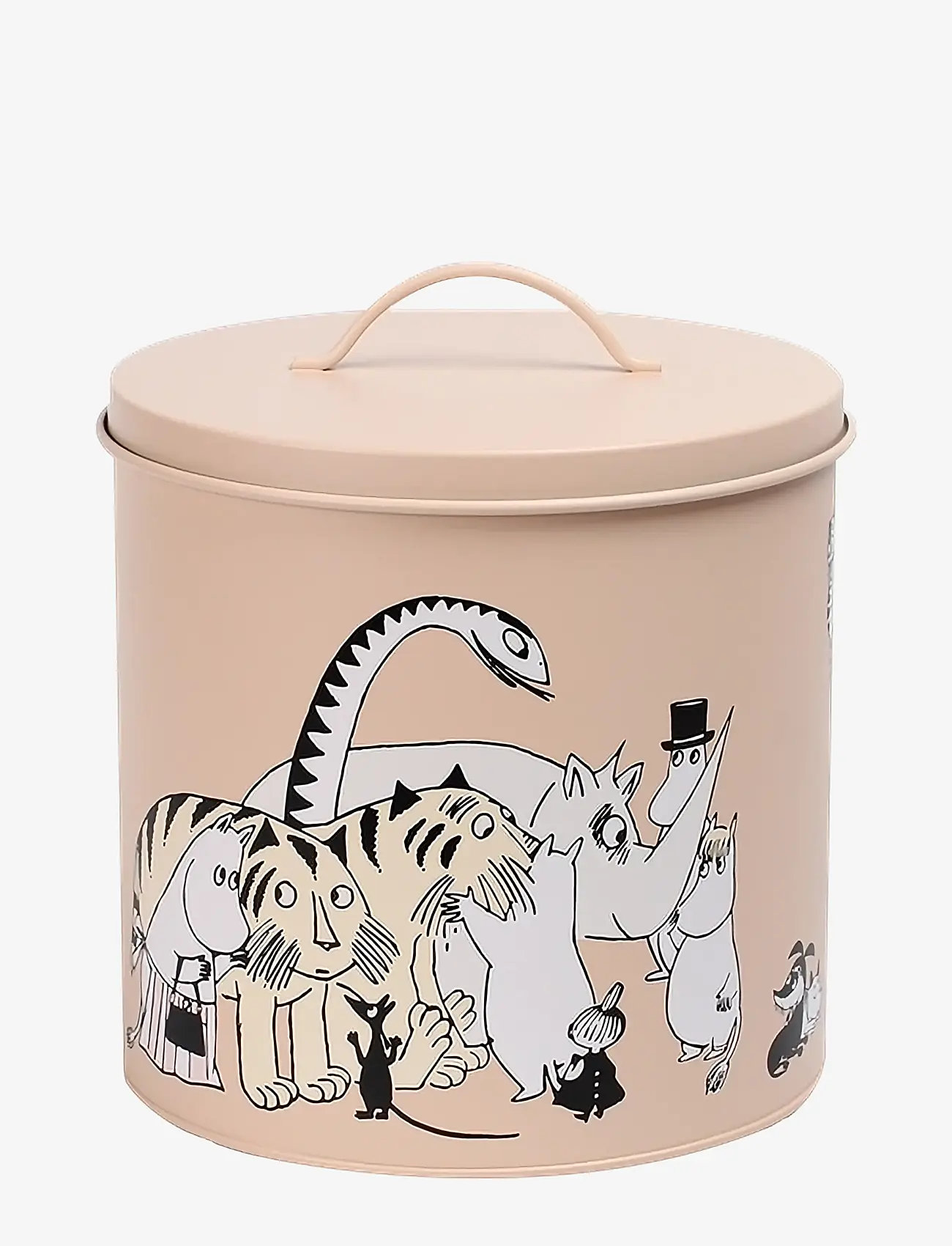 MOOMIN - Tin jar set of 2, pink/beige - pink/beige - 2