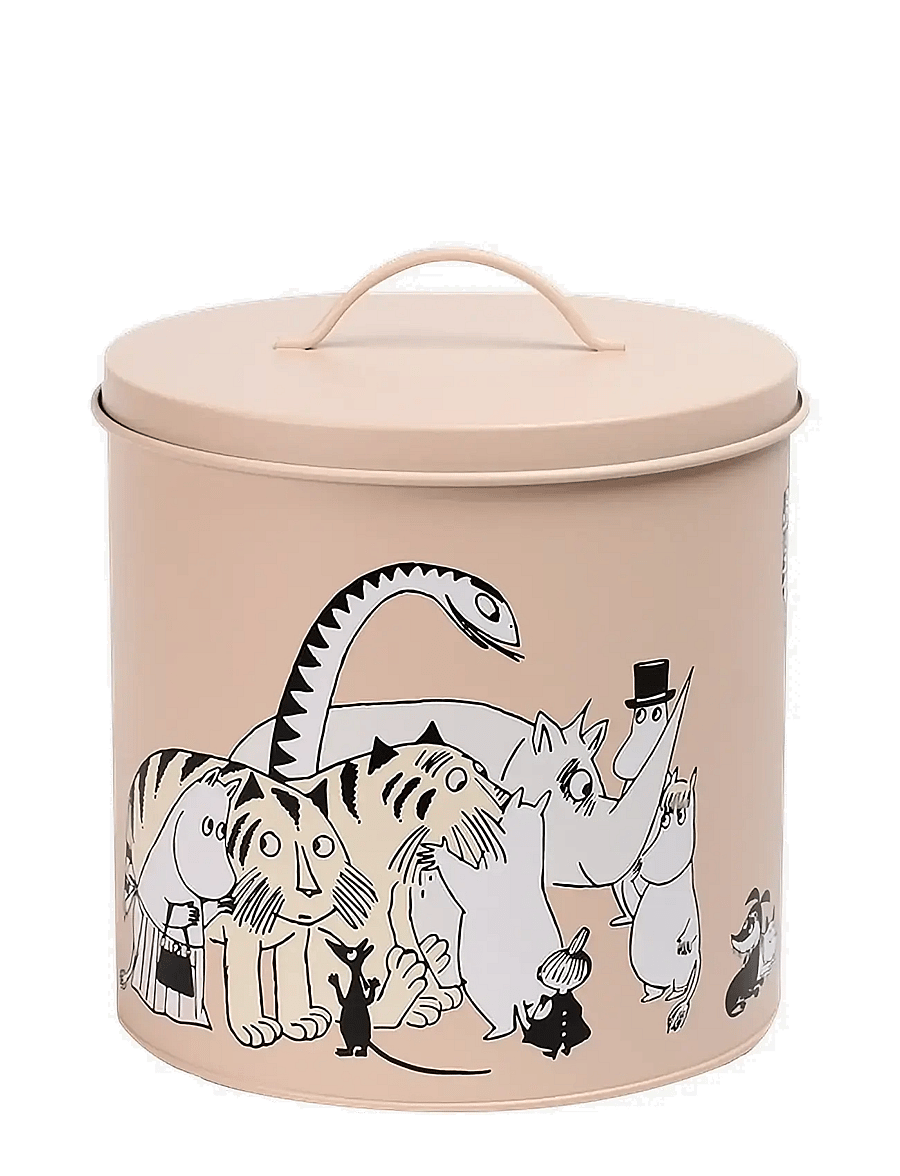 MOOMIN - Tin jar set of 2, pink/beige - backen - pink/beige - 2