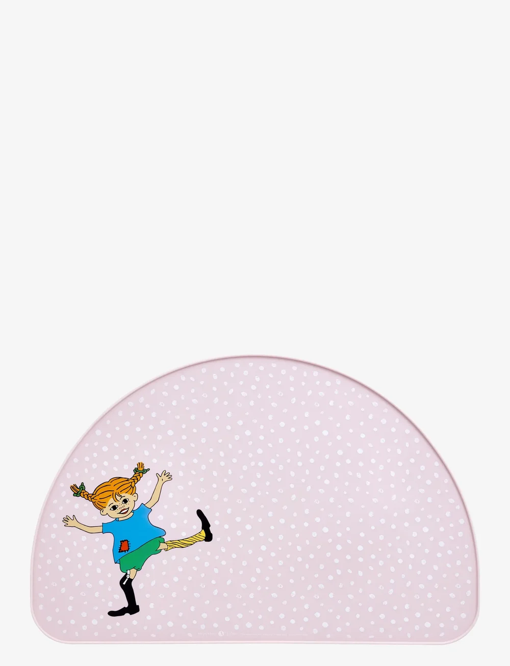 Pipi Pikksukk - Pippi silicone place mat 42x27cm - söögimatid - pink - 0
