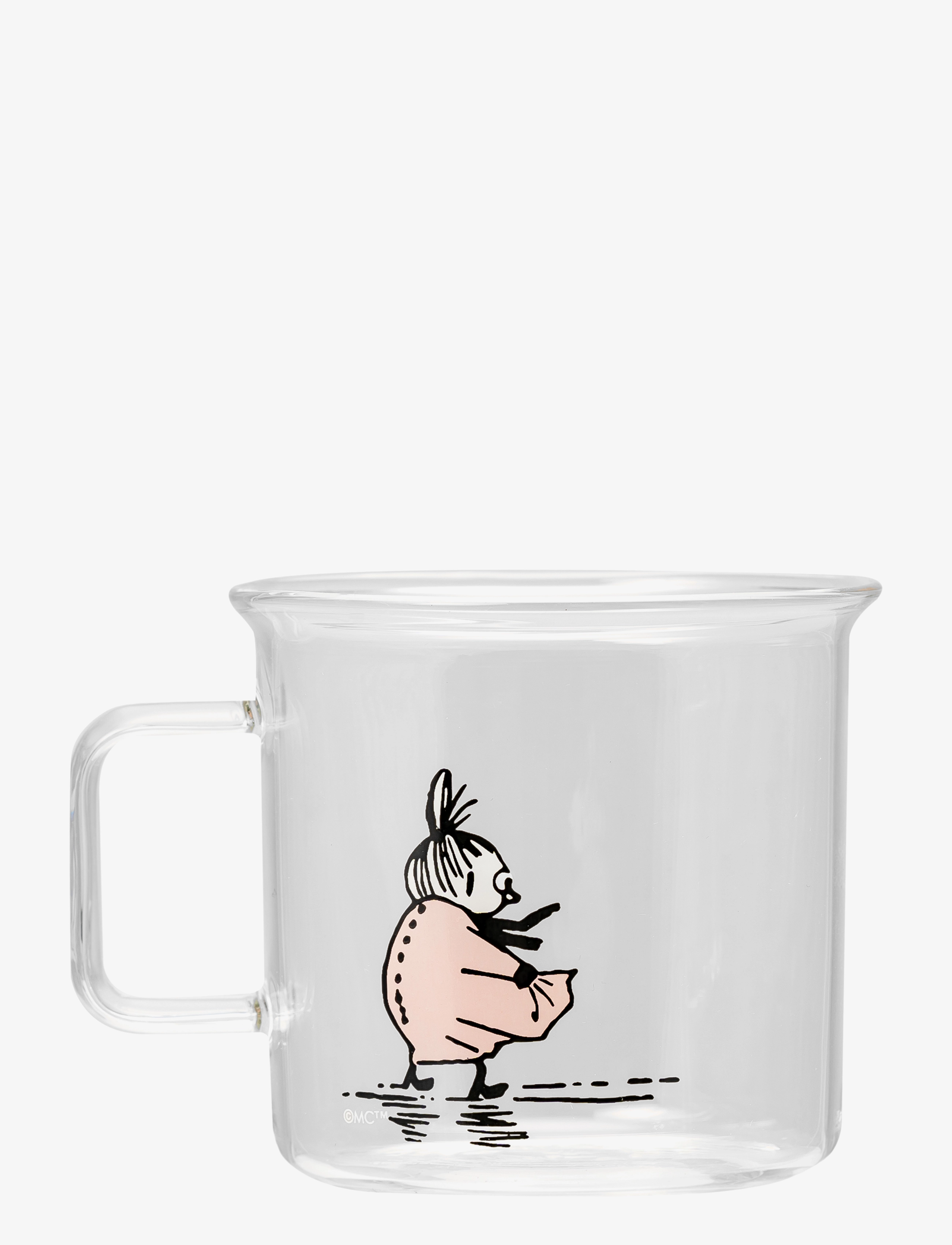 Muurla Moomin Glass Mug Little My, Coffee Kop, Nude, Str: 35 CL