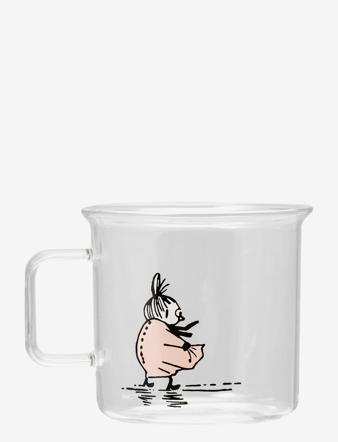Moomin - Moomin glass mug Little My - alhaisimmat hinnat - clear - 0