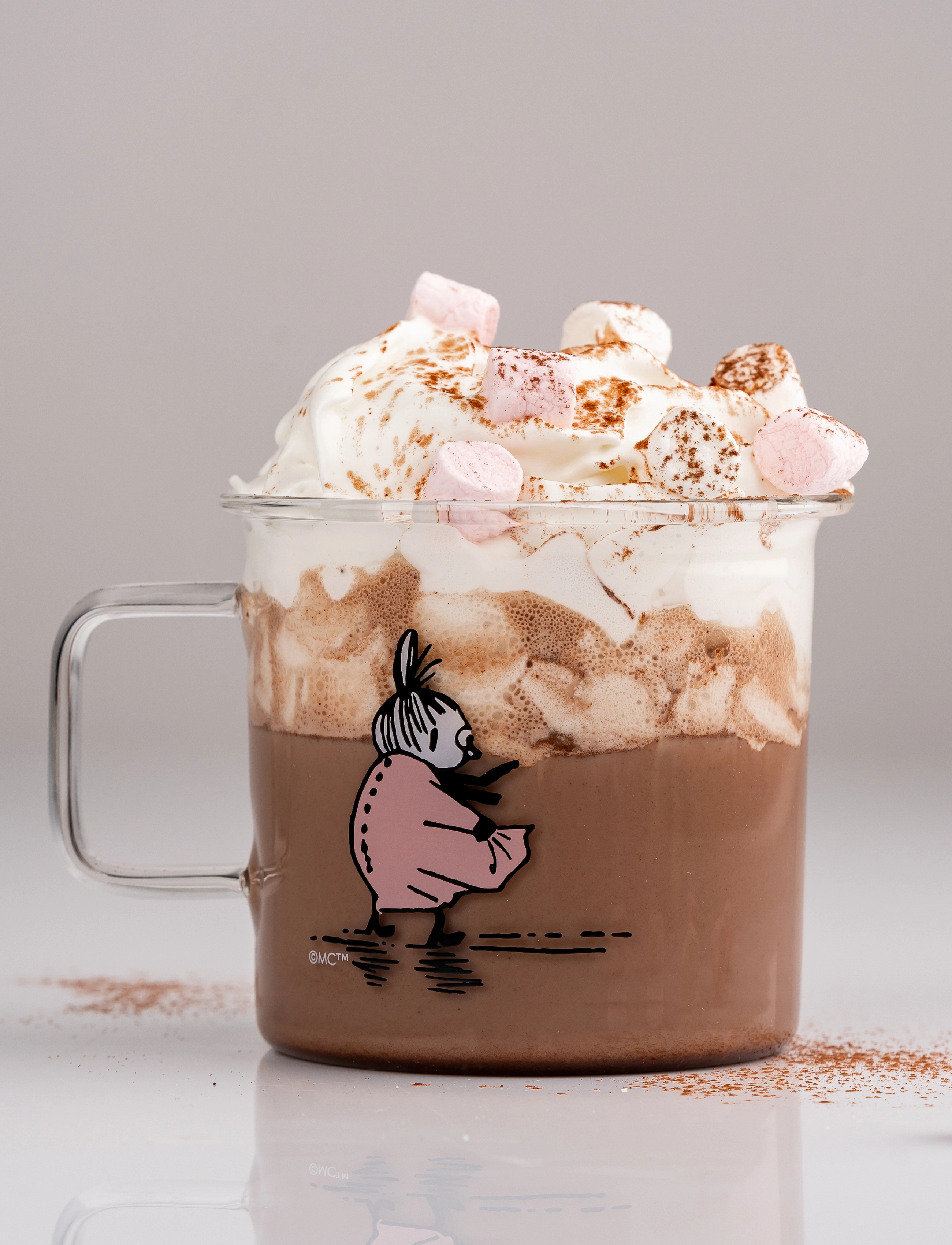 Muurla Moomin Glass Mug Little My, 35 CL, Nude, Kopper & Krus > Kaffekopper, Unisex