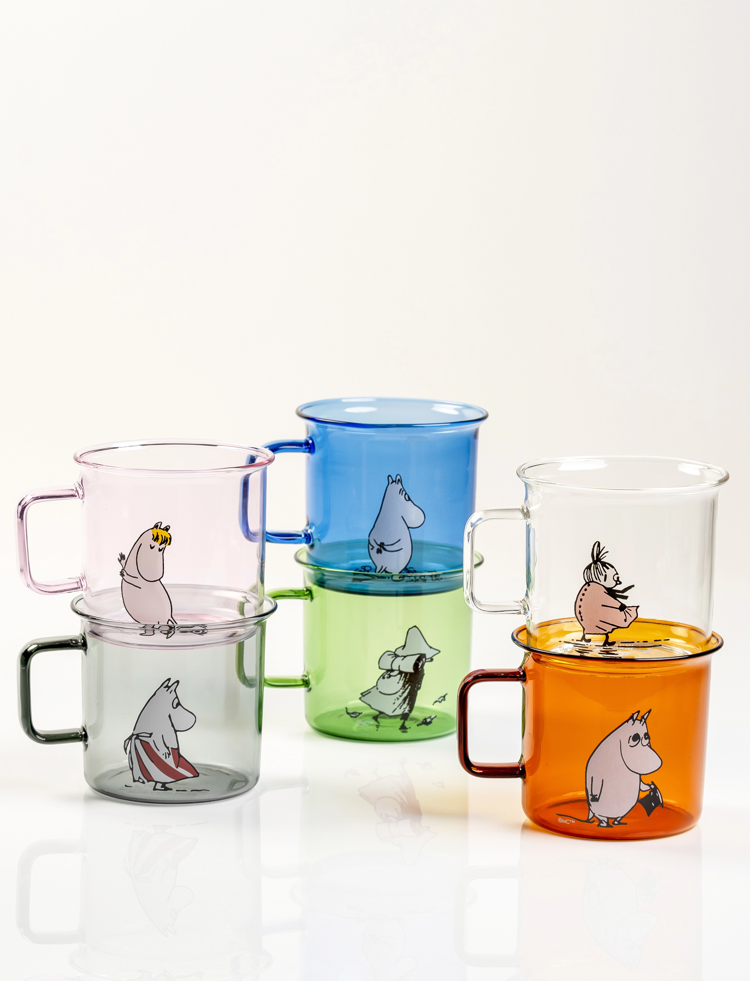 Muurla - Moomin glass mug Little My - kaffekopper - clear - 2