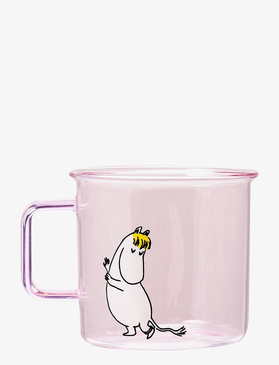 Muurla - Moomin glass mug Snorkmaiden - kohvitassid - pink - 1
