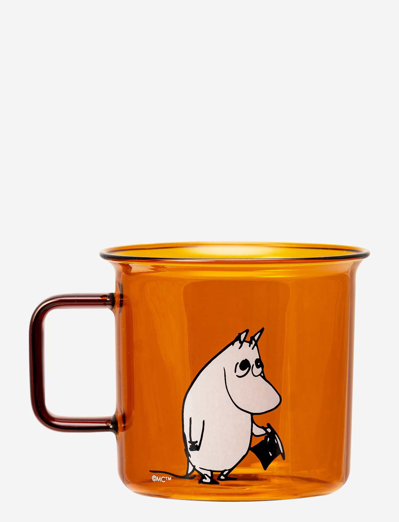 Muurla - Moomin glass mug Moominpappa - orange - 0