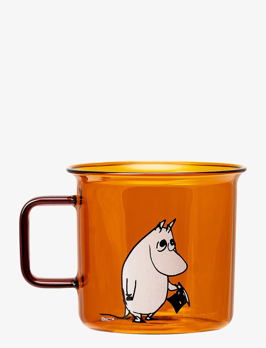 Muurla - Moomin glass mug Moominpappa - orange - 0