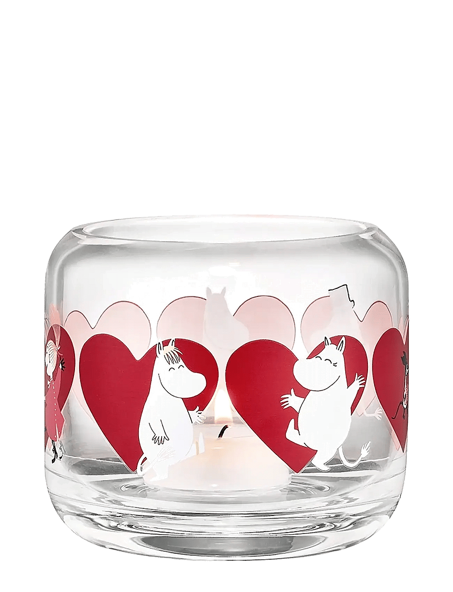Muurla - Moomin candle holder Heart 8cm - teelichthalter - clear - 4