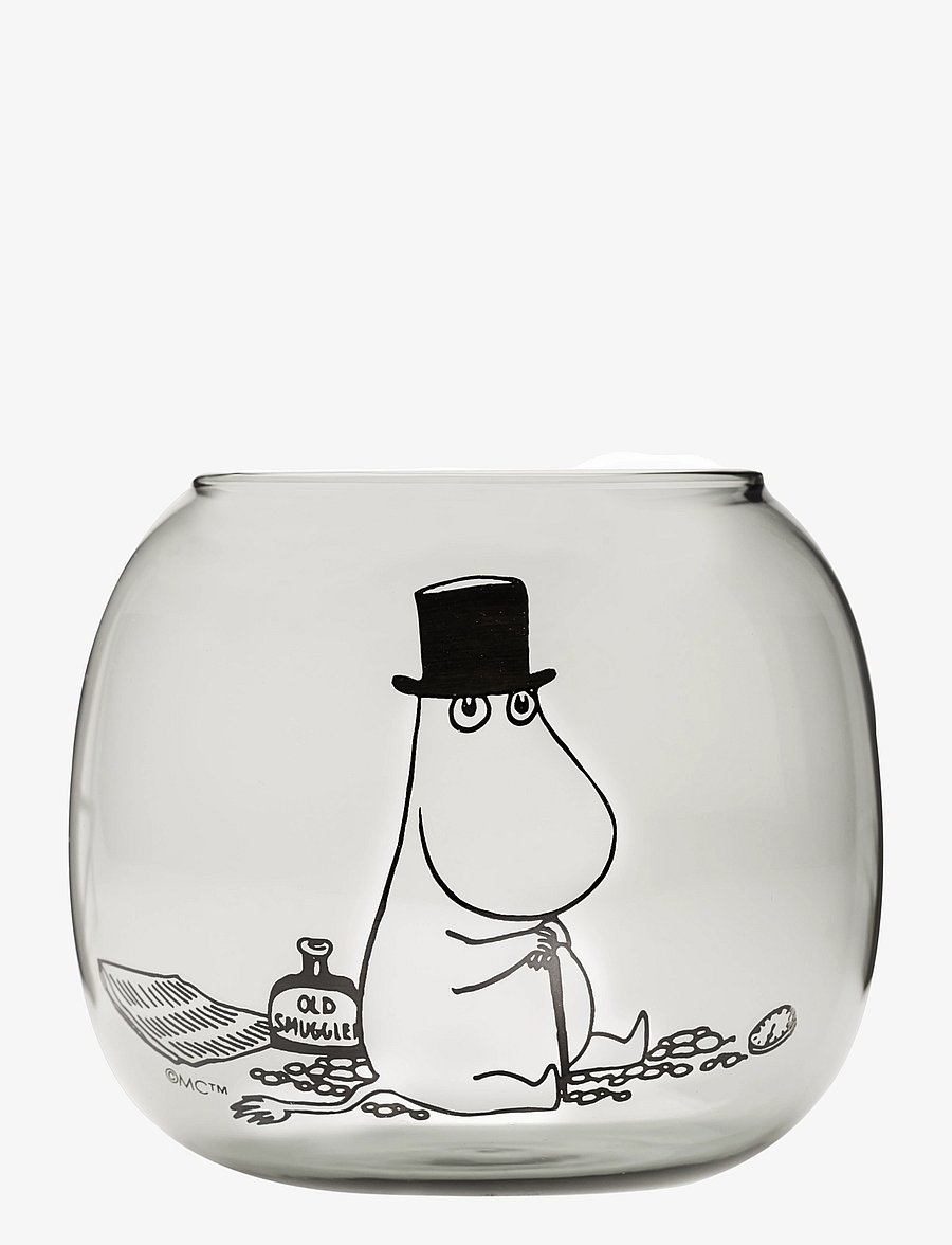 Muurla - Moomin tealight holder Moominpappa grey - teeküünlahoidjad - grey - 1
